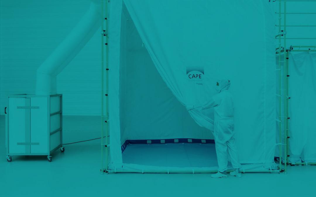 Portable cleanroom system for contamination-free manufacturing
